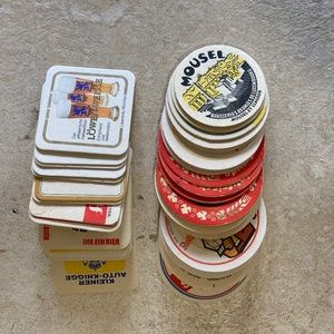 42 Vintage Card Board Hofbrau-Style Beer Coasters